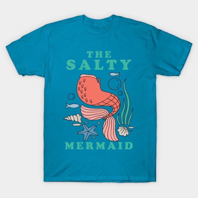 the salty mermaid vintage T-Shirt by GosokanKelambu